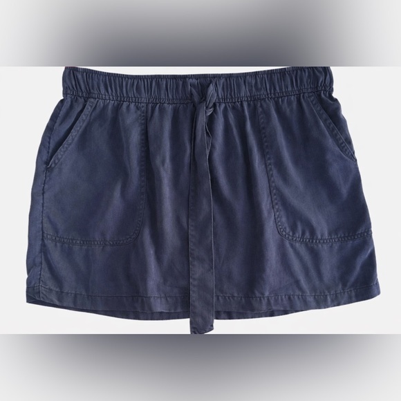 Cynthia Rowley Dresses & Skirts - Cynthia Rowley Lyocell Mini Skirt Navy Blue Elastic Waist | Soft Flowy Y2K